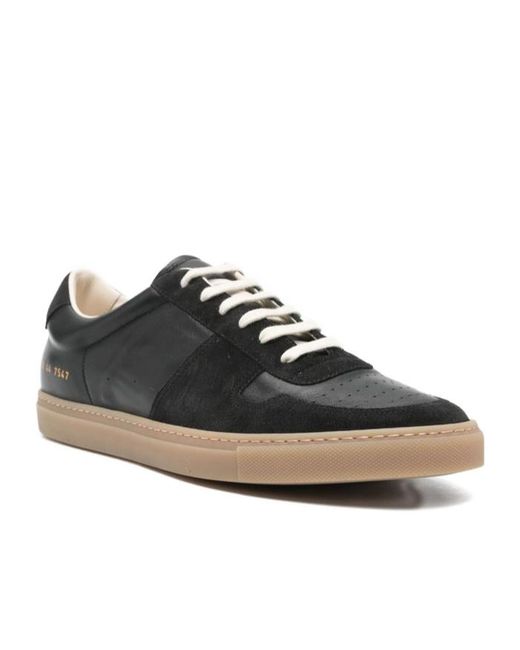 Common Projects Black Bball Duo Leather Sneakers for men