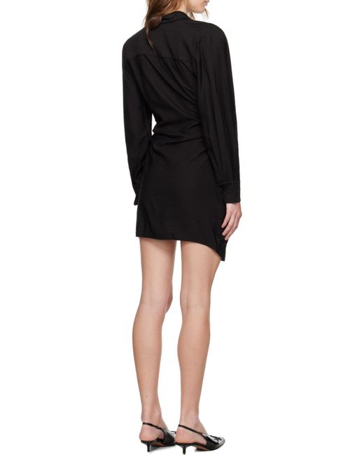 Jacquemus Black Bahia Sash Mini Dress