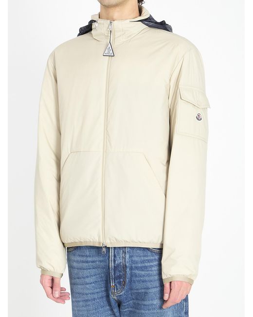 Moncler White Short Padded Jacket Breezes for men