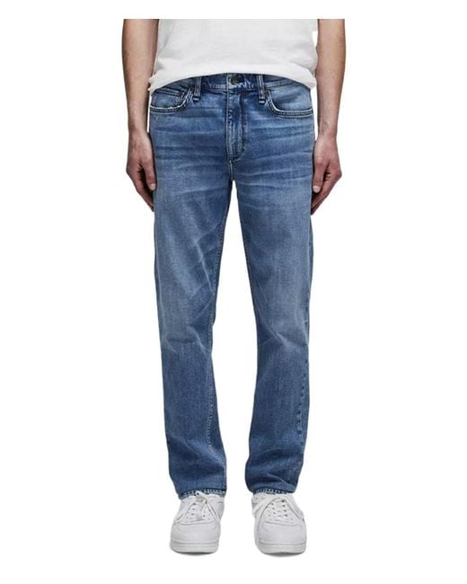 Rag & Bone Blue Belt Loop Denim Trousers for men