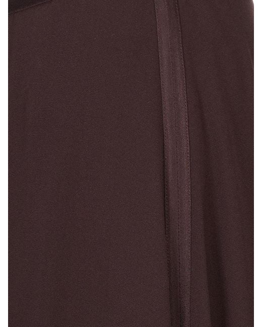 Agnona Brown Zippered Skirt