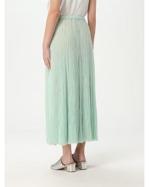 Fabiana Filippi Green Pleated Tulle Skirt
