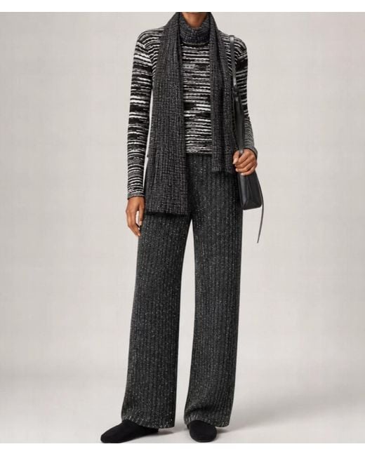 Missoni Black Ribbed Knitted Trousers