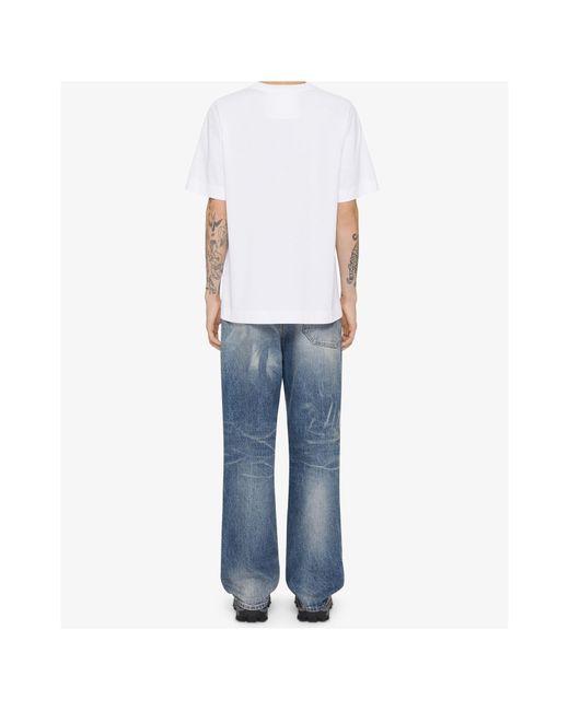 Givenchy Blue Large Fit Patch Pocket Jeans for men