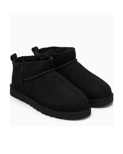 Ugg Black Classic Ultra Mini Boots for men
