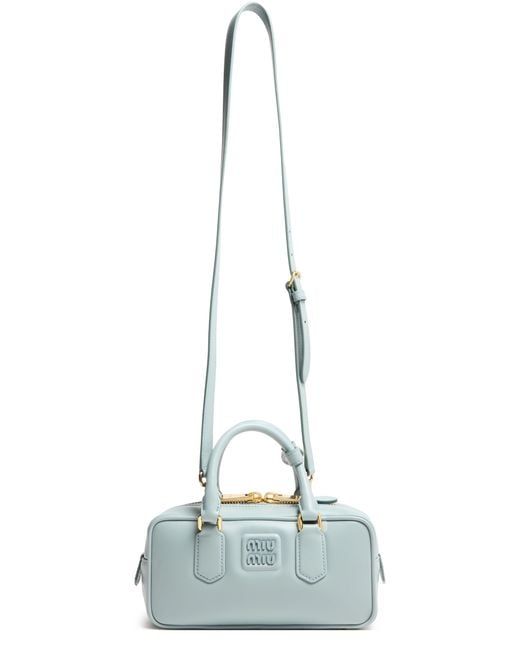 Miu Miu Blue Arcadie Leather Bag