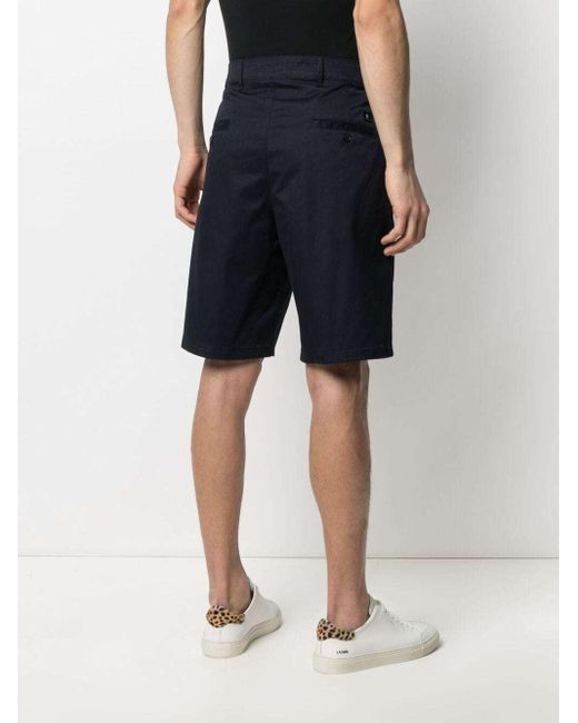 Department 5 Blue Logo-Patch Shorts for men