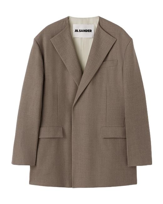 Jil Sander Brown Tailored Jacket for men