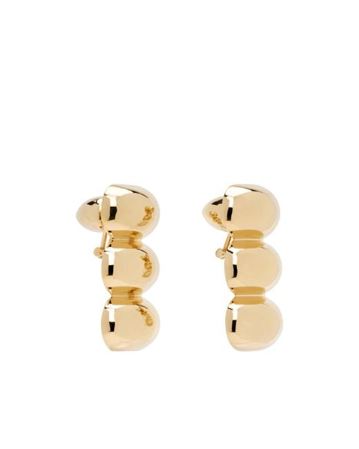 Alaïa Metallic Bumper Earrings