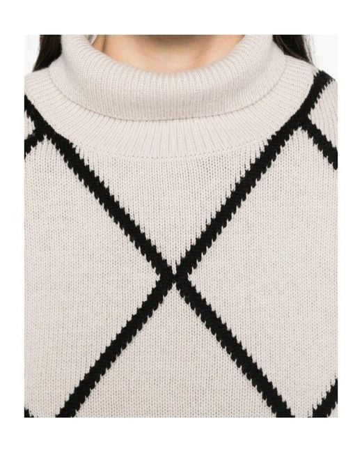 Allude Natural Turtleneck Sweater