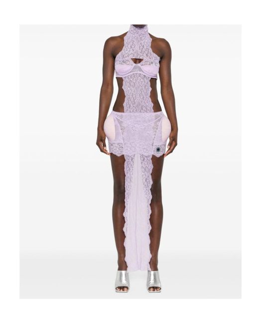 Jean Paul Gaultier Pink X Shayne Oliver Lingerie Minidress