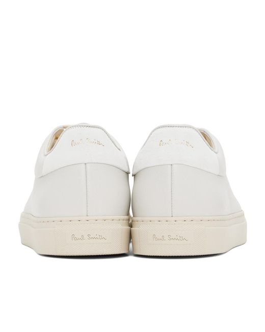 Paul Smith White Basso Lace-Up Sneakers for men