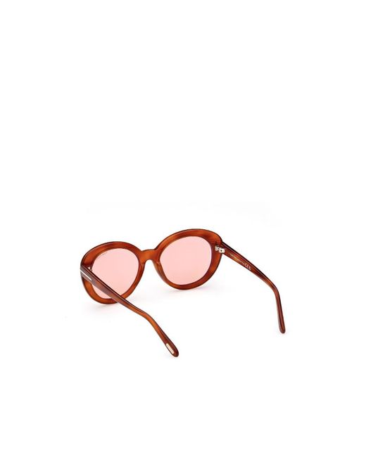 Tom Ford Pink Eyewear Round Frame Sunglasses