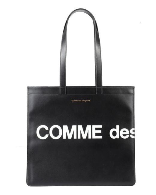 Comme des Garçons Black Printed Handbag for men