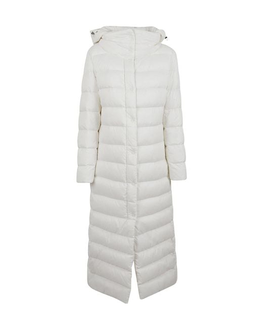 Herno Gray Hooded Padded Jacket