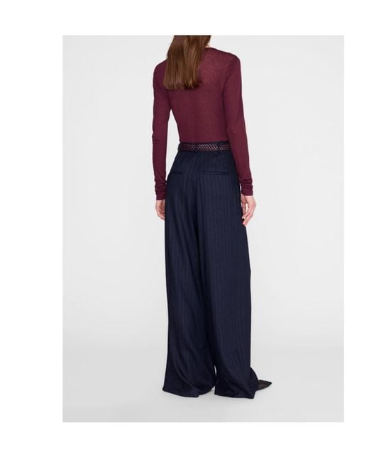 Anine Bing Purple Sylvie Long-Sleeve T-Shirt