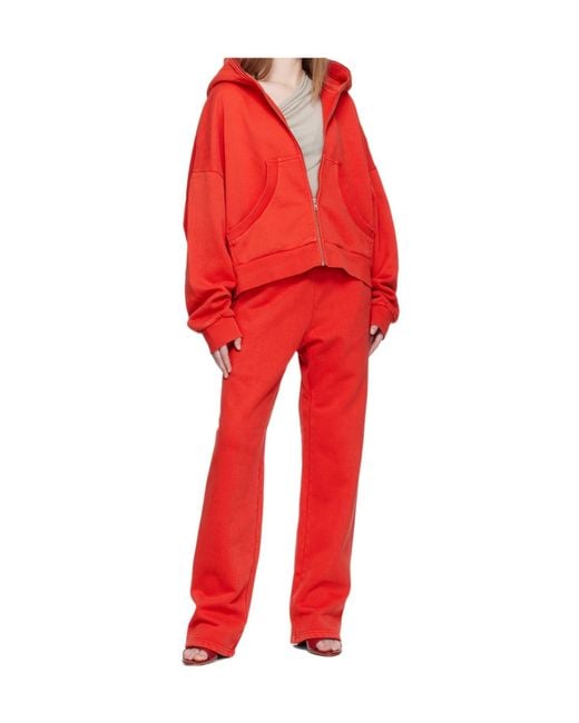 Entire studios Red Straight-Leg Sweatpants