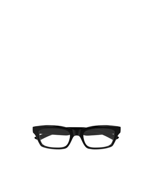 Balenciaga White Eyewear Rectangle Frame Glasses for men