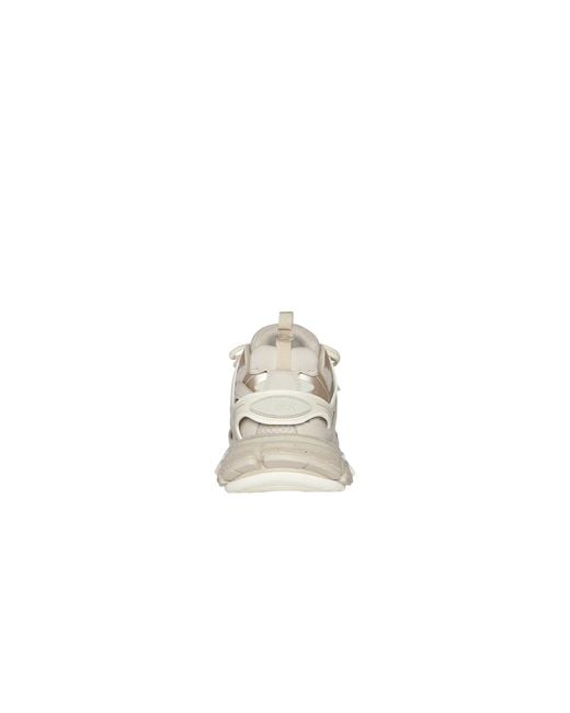 Balenciaga White Track Meshed Laced Sneaker for men