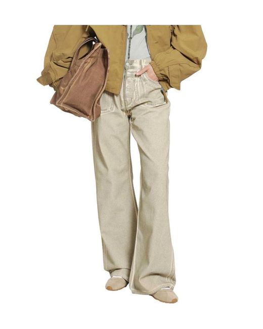 Acne Natural Belt Loop Jeans