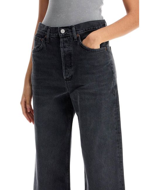 Agolde Blue Dame Straight Leg Jeans