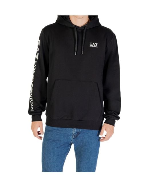 EA7 Black Long-Sleeve Sweatshirt for men