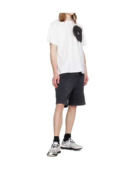 Lanvin White Metallic-Panelled Sneakers for men