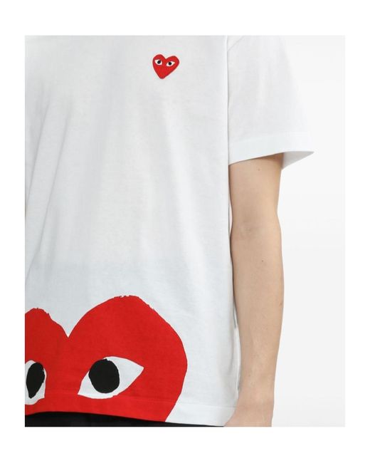 Comme des Garçons White Short-Sleesleeved T-Shirt