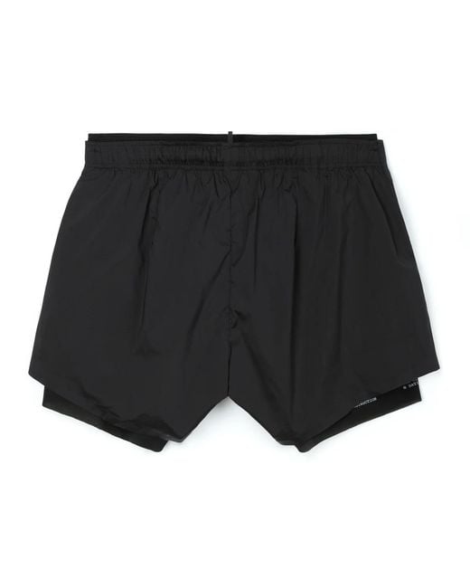 Satisfy Black Techsilk Layered Shorts