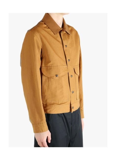 Junya Watanabe Orange X Filson Check-Pattern Flap-Pocket Jacket for men