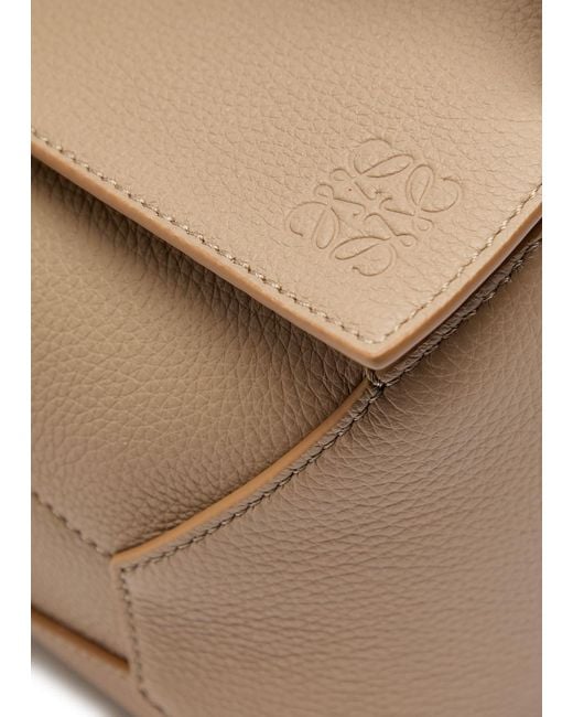 Loewe Natural Puzzle Edge Small Leather Shoulder Bag