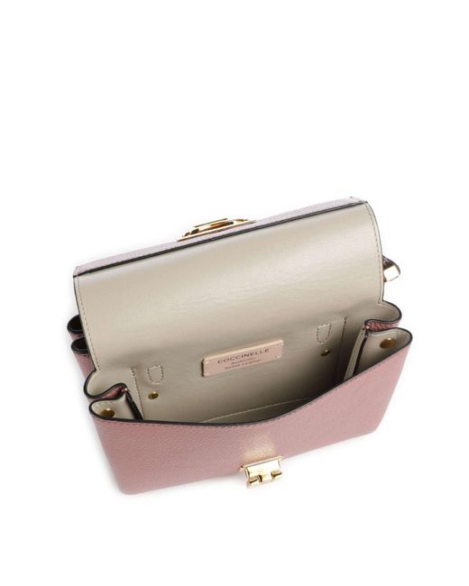 Coccinelle Pink Top Handle Shoulder Bag