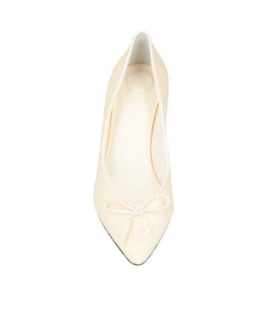 Jacquemus White Snake Print High Heels