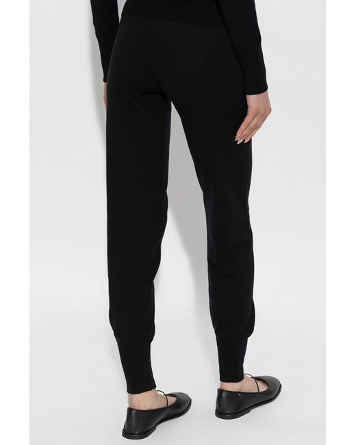 Vivienne Westwood Black Logo-Embroidered Knitted Sweatpants