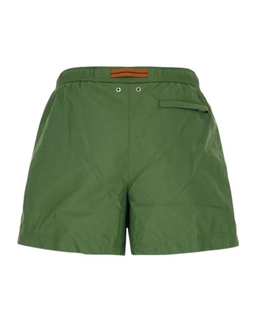 Zegna Green Drawstring Swim Shorts for men