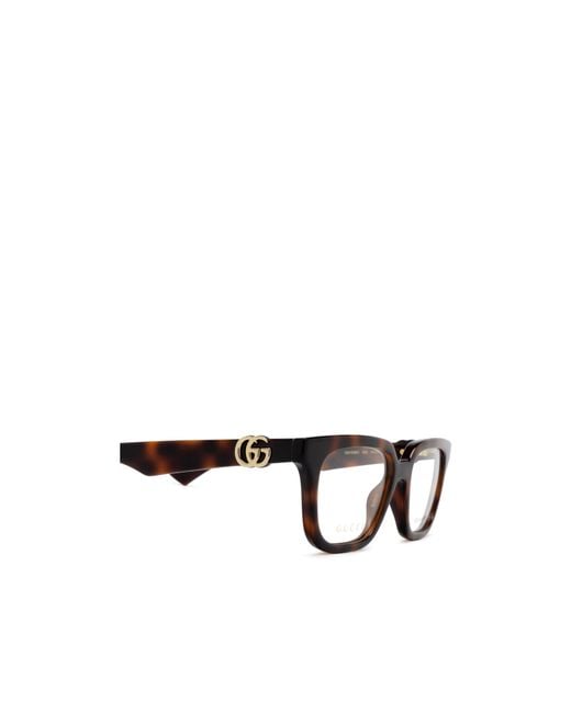 Gucci White Eyewear Square Frame Glasses