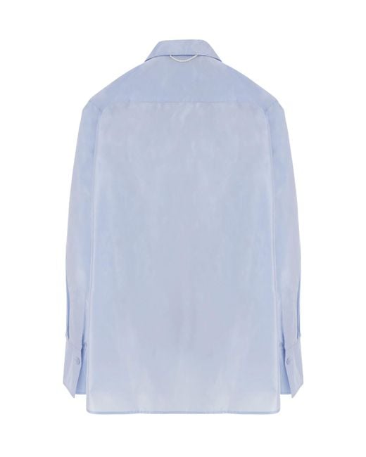 Carven Blue Long-Sleeved Shirt