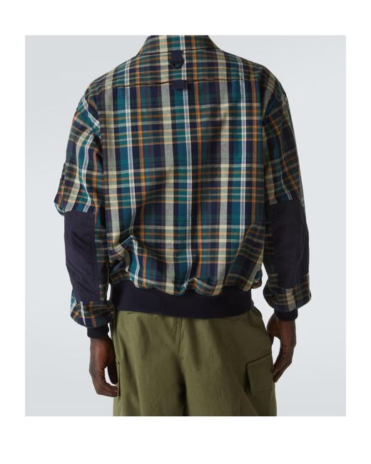 Comme des Garçons Blue Long-Sleeved Casual Jacket for men