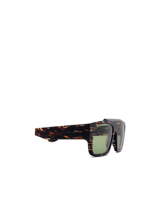 Gucci Green Eyewear Rectangular Acetate Sunglasses for men