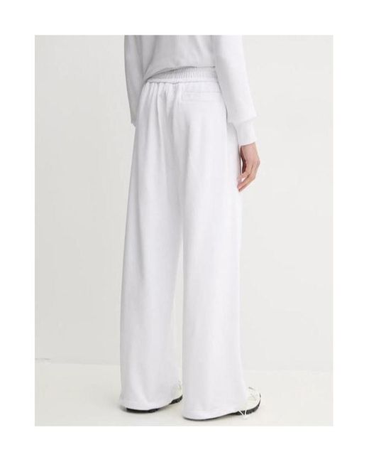 Versace Jeans White Logo-Print Elasticated-Waist Track Pants