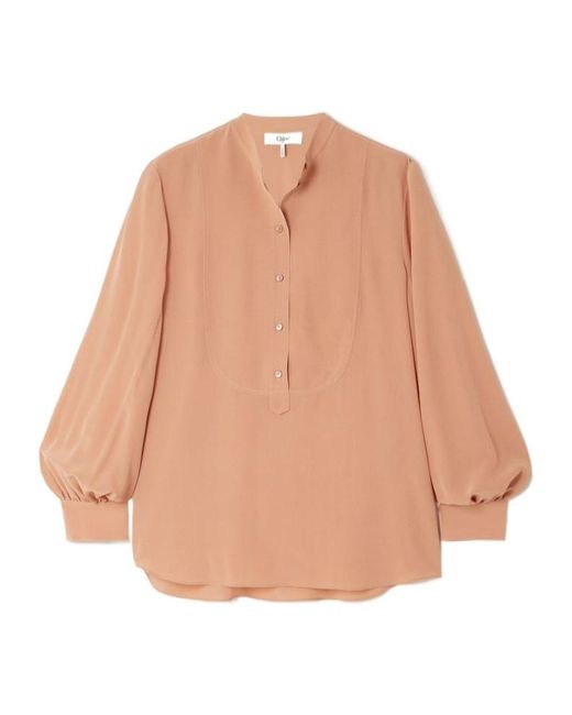 Chloé Natural Long Sleeve Shirt