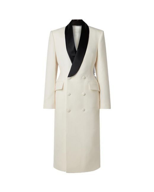 Wardrobe NYC White Double-Breasted Coat