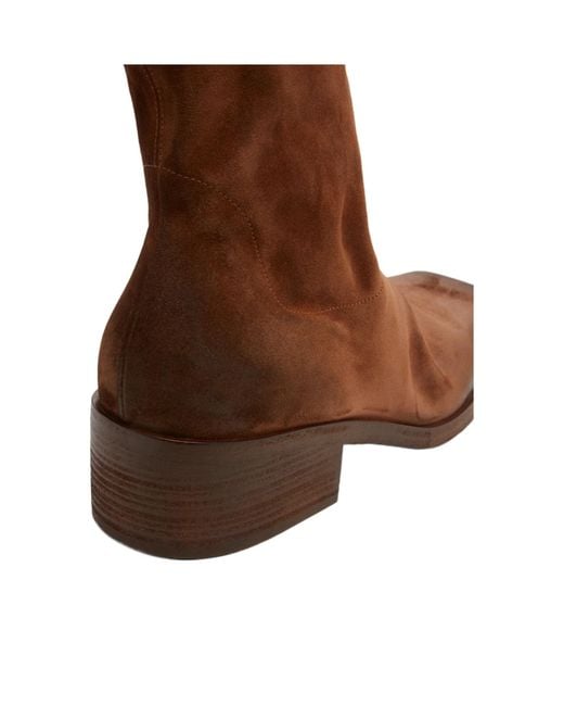 Marsèll Brown Marsèll Cassello Square Toe Ankle Boots for men