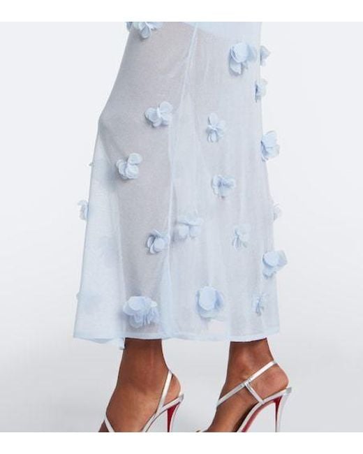 Jonathan Simkhai White Floral Appliqué Gown