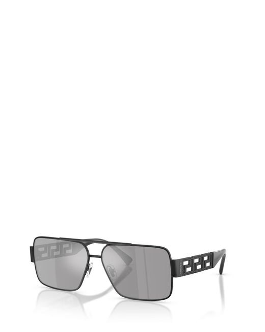 Versace Metallic Eyewear Rectangle Frame Sunglasses for men