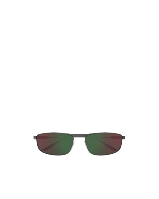 Balenciaga Green Eyewear Rectangular Frame Sunglasses for men