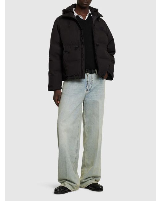 Valentino Black Logo Pattern Down Jacket for men