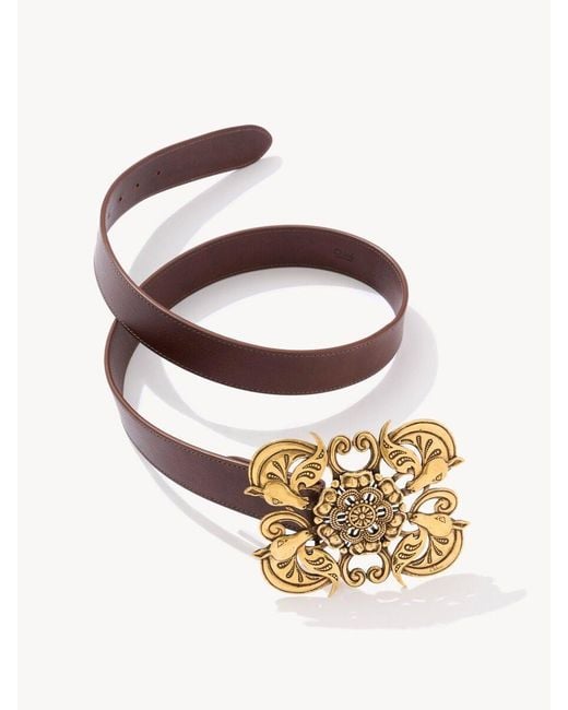 Chloé White The Chloé Wild Medallion Belt