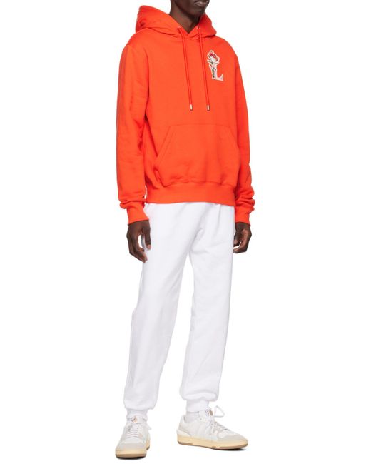 Lanvin White Clay Leather Sneakers for men