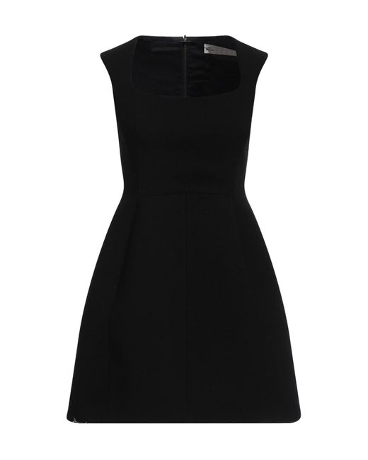 Tory Burch Black Solid-Color Sleeveless Lantern Dress